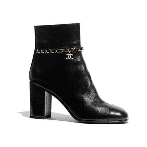 chanel heeled boots